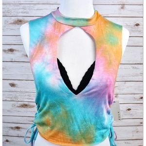 NWT-🌈 Sexy Tie Dye Rainbow TShirt/Tank Top